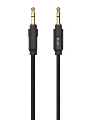 UNISYNK Aux Audio Cable 3.5mm 1m i gruppen Produkter / Teknik & Mobiltillbehr / vrigt hos Riksfrbundet M Sverige (10198)