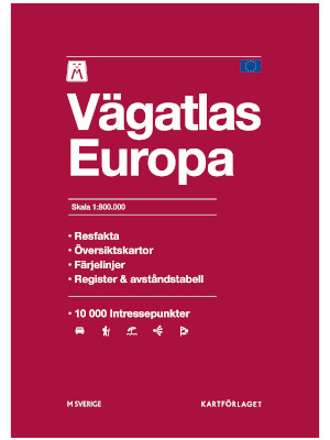 M Vgatlas Europa i gruppen Produkter / Kartor & Bcker / Atlaser och Reseguider hos Riksfrbundet M Sverige (9789189427631)